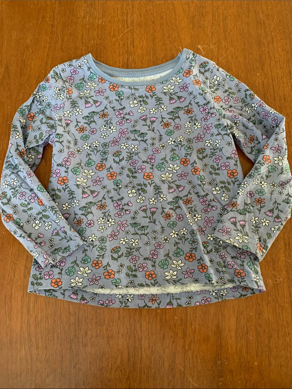 🍊5/$25 Primark Light Purple Floral Print Long Sleeve Tee for Kids size 2-3Y